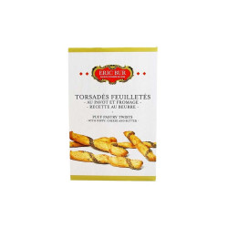 Torsadés feuilletés pavot et fromage 100G