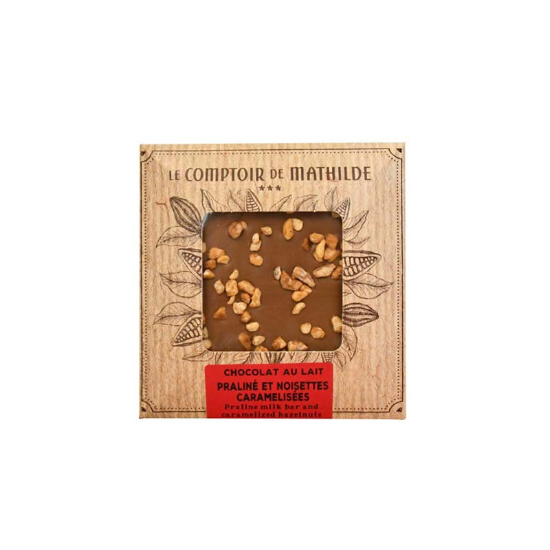 Tablette Chocolat Au Lait Noisettes 80G