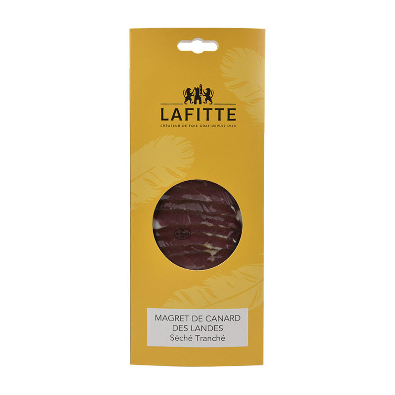 Magret de Canard des landes séché tranché sous vide 90G