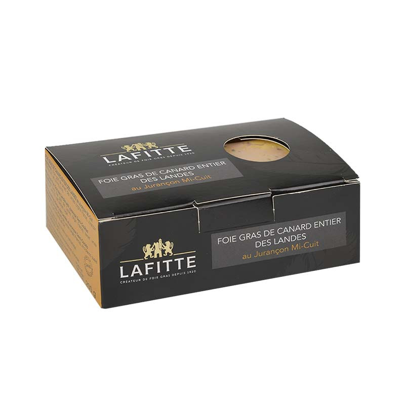 Foie gras de canard entier mi-cuit Jurançon barquette 200G