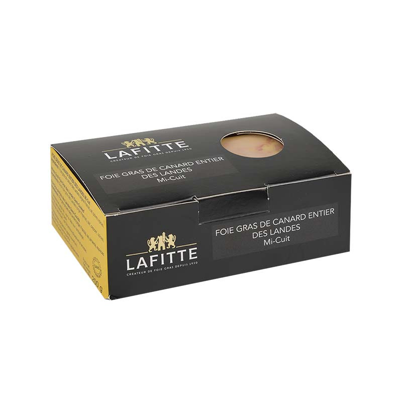 Foie gras de canard entier mi-cuit en barquette 180G