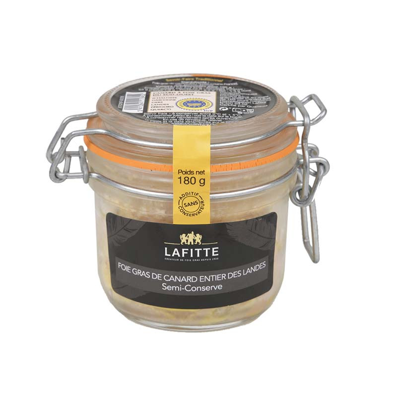 Foie gras de canard entier mi-cuit en bocal 180G