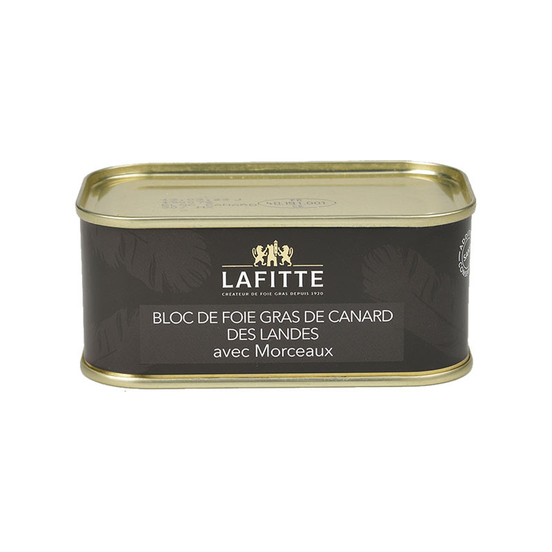 Bloc de foie gras de canard en morc. (30%) Boîte 200G