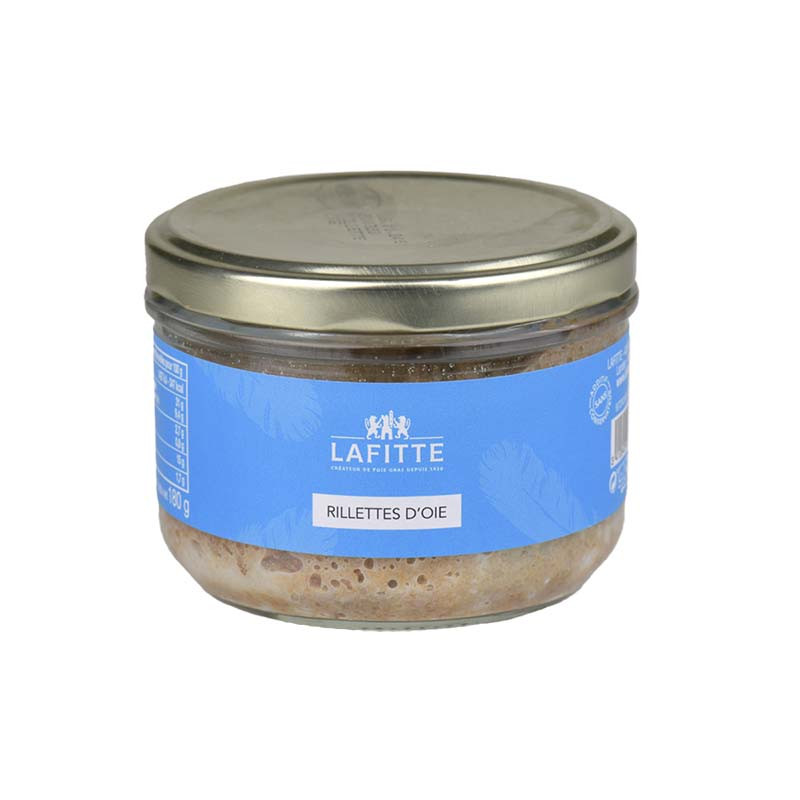 Rillettes d'oie en bocal 180G