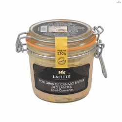 Foie gras de canard entier mi-cuit en bocal 330G