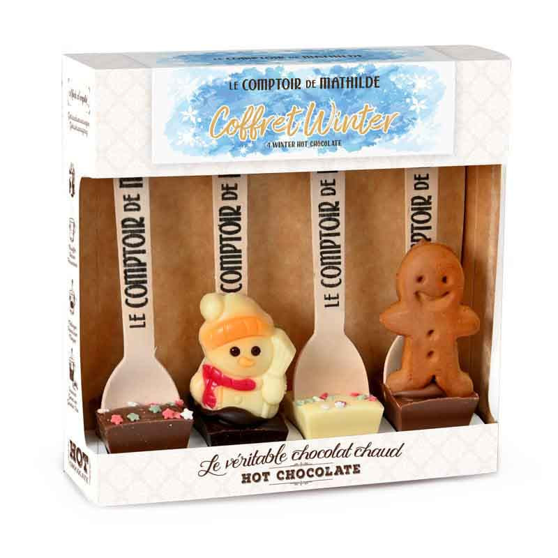 Cuillère 4 Hot Choc "Edition Winter" 4x30G Comptoir Mathilde