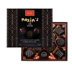 Coffret Connaisseurs 12 chocolats noirs Maxim's 120G