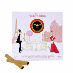 16 Flutes feuilletées chocolat noisette - Maxim's 90G