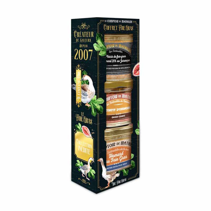 Coffret 3 Tartinables Foie Gras De Nöel Comptoir De Mathilde