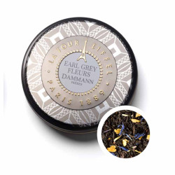 Boite 6 sachets de Thé Earl Grey Fleurs Dammann Freres 12G