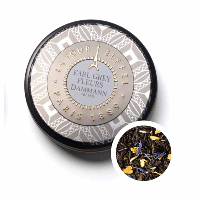 Boite 6 sachets de Thé Earl Grey Fleurs Dammann Freres 12G