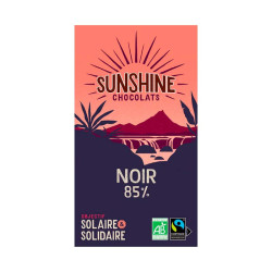 Tablette Chocolat Noir 85% de Cacao 100G Sunshine
