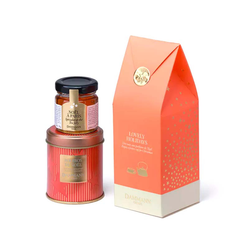 Coffret Lovely Holidays Dammann Frères 1 Thé +1 Gelée de Thé