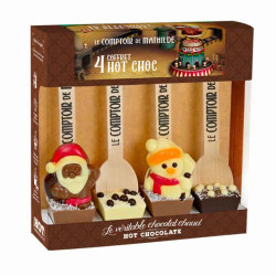 Cuillère 4 Hot Choc Edition Noël 4x30G Comptoir Mathilde