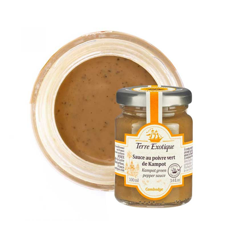 Sauce au Poivre Vert de Kampot 100ml Terre exotique