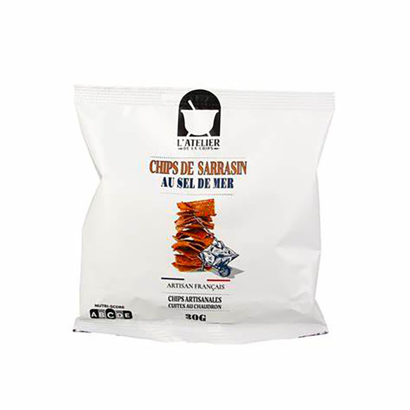 Chips de Sarrasin au Sel de Guérande 30g Atelier de la Chips