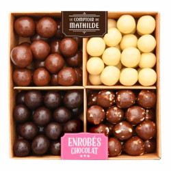 Coffret Enrobés Chocolat Assortiment de Perles