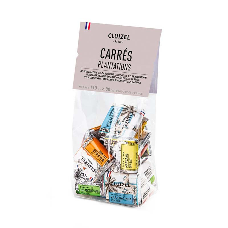 Sachet Carrés de Chocolat de Plantation Michel Cluizel 110G