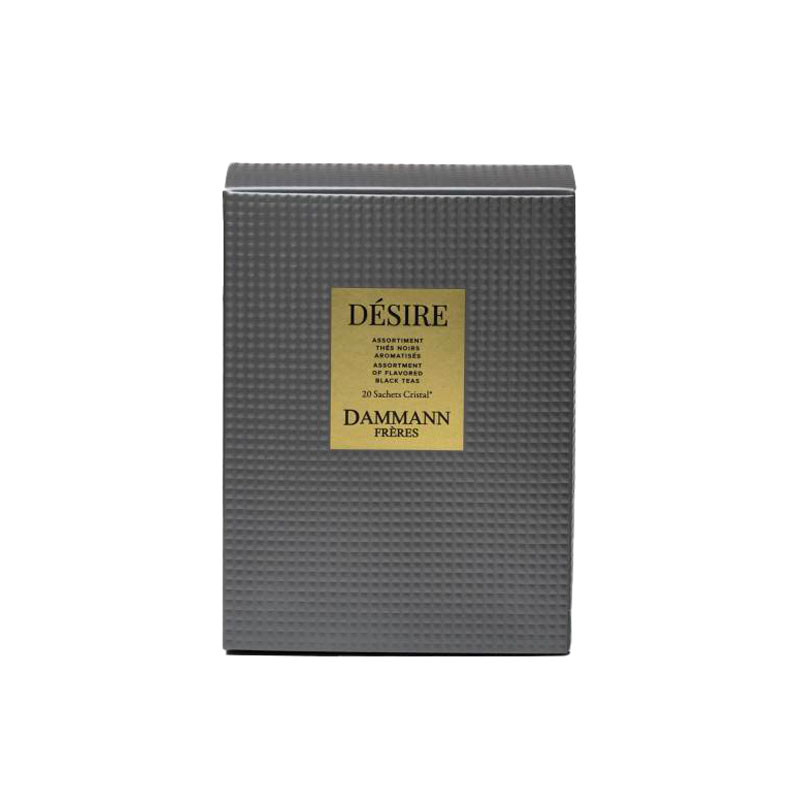 Coffret Désire Dammann Frères 20 sachets Thés Noirs Parfumés