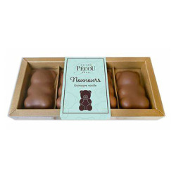 Nounours Guimauve Lait Maison Pécou 100G Écrin kraft