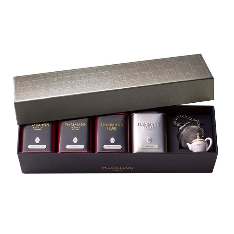 Coffret Jardin De Thé Dammann Frères | 4 boites+infuseur