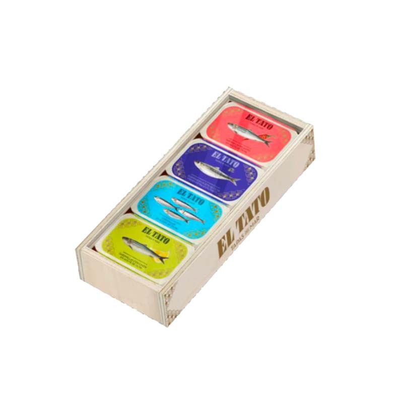 Coffret de 4 boites de Sardines El Tato 327G