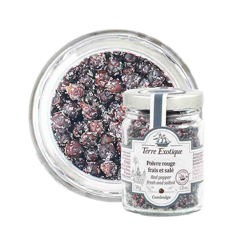 Poivre Rouge Frais et Salé 50G Terre Exotique