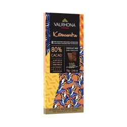 Tablette Chocolat Noir Komuntu 80% 70G Valrhona