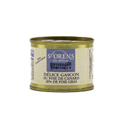 Délices Gascon 20% foie gras entier 130G Saint-Orens