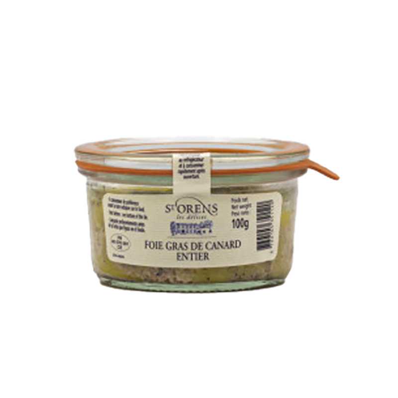 Foie gras de canard entier en bocal 100G Saint-Orens