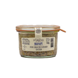 Foie gras de canard entier en bocal 130G Saint-Orens