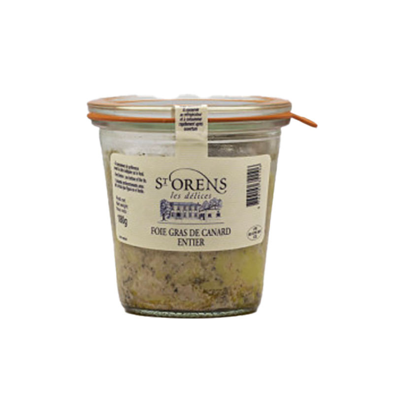 Foie gras de canard entier en bocal 180G Saint-Orens