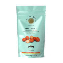 Noix de Macadamia Piquantes et Sel d'Ibiza 80G Sal de Ibiza
