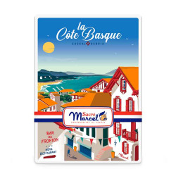 Boite Biscuits aux Noisettes Côte Basque 120G Sacré Marcel