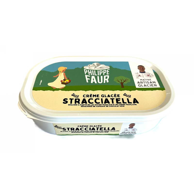 Glace Stracciatella 750ML Philippe Faur