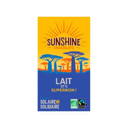 Tablette Chocolat Lait 37% Superbon 100G Sunshine