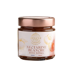 Confiture Nectarine Blanche et Tonka O Délices de Lucas 230G