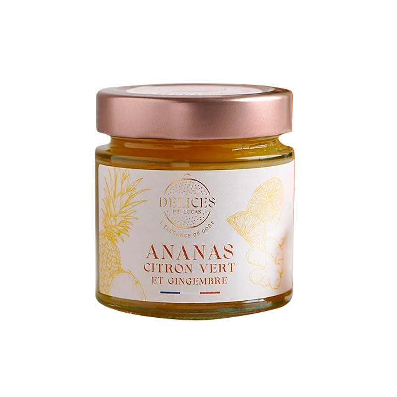 Confiture Ananas Citron Gingembre O Délices de Lucas 230G