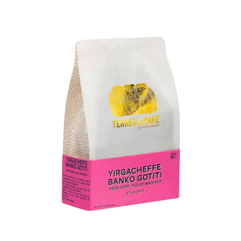 Café En Grains Yirgacheffe Banko Gotiti Terres de café 250G