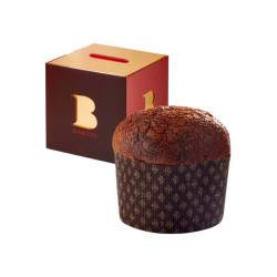 Panettone Noisette Gianduja et chocolat Luigi Biasetto 500G