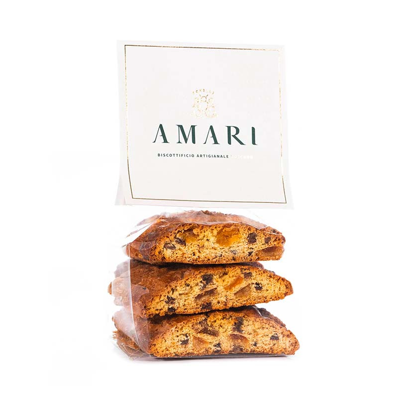 Cantucci Gourmands avec morceaux de Chocolat 200G Amari