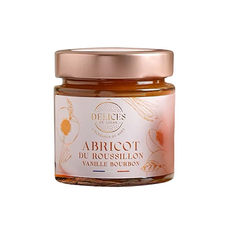 Confiture Abricot Vanille O Délices de Lucas 230G